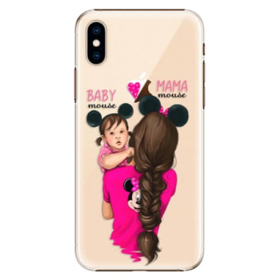 iSaprio Plastový kryt - Mama Mouse Brunette and Girl pre Apple iPhone Xs