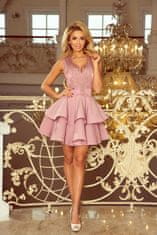 Numoco Dámske šaty 200-10 + Nadkolienky Gatta Calzino Strech, pudrovo ružová, XL