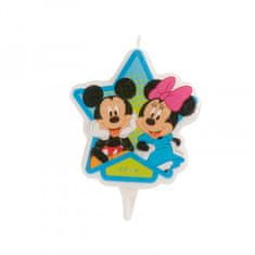 Dekora Sviečka na tortu Mickey a Minnie 7,5 cm