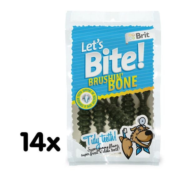 Brit Lets Bite Brushin' Bone 14x90 g