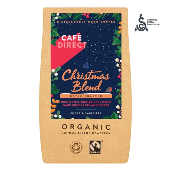 Cafédirect BIO Christmas Blend mletá káva 227 g 100% Arabika