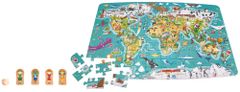 Hape Detské puzzle - Mapa sveta 2 v 1