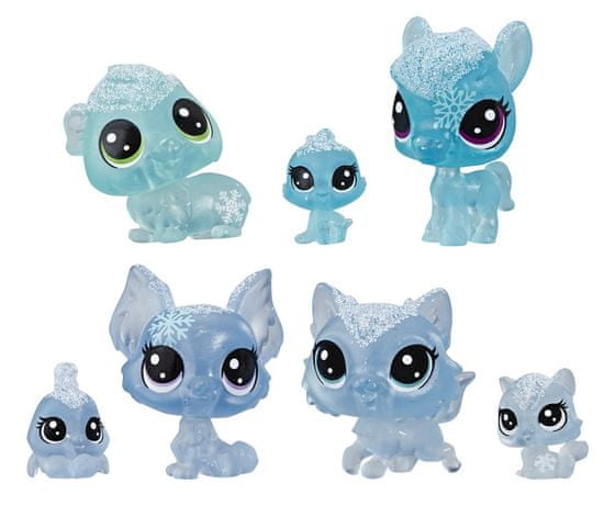 Littlest Pet Shop Zvieratká z ľadového kráľovstva 7 ks modrá