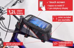 Compass Bike Cyklotaška nad rám prednej vidlice + PHONE