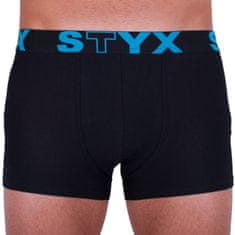 Styx Pánske boxerky športová guma nadrozmer čierne (R961) - veľkosť 4XL