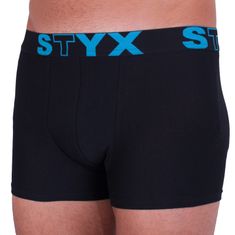 Styx Pánske boxerky športová guma nadrozmer čierne (R961) - veľkosť 4XL