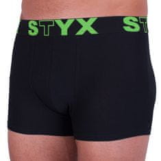 Styx Pánske boxerky športová guma nadrozmer čierne (R962) - veľkosť XXXL