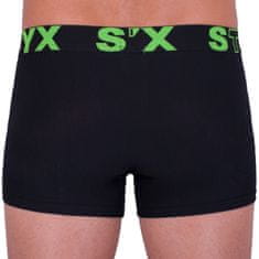Styx Pánske boxerky športová guma nadrozmer čierne (R962) - veľkosť 4XL