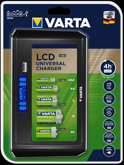 VARTA LCD Universal Charger R2U 57678101401