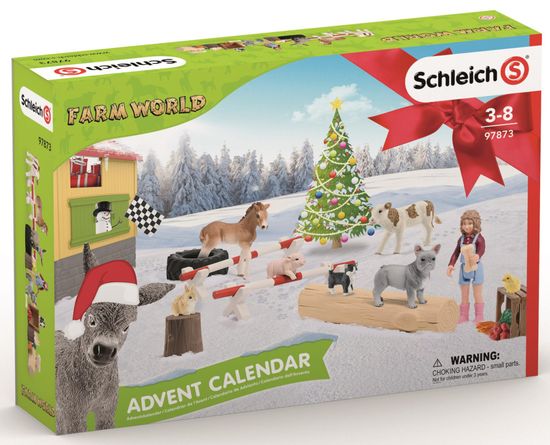 Schleich Adventný kalendár 2019 - Domáce zvieratá