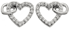 Hot Diamonds Trblietavé náušnice s pravým diamantom Flora DE605