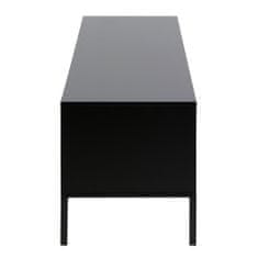 Design Scandinavia TV stolík s dverami a zásuvkou Seashell, 140 cm, dub