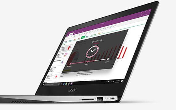 Acer Swift 3 notebook dlhá výdrž batérie rýchle dobitie