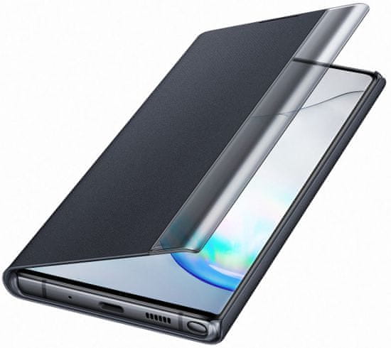 SAMSUNG Flipové puzdro Clear View pre Galaxy Note 10+, čierna (EF-ZN975CBEGWW)