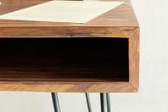 Bruxxi Písací stôl Bagli, 110 cm, masív Sheesham