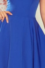 Numoco Dámske šaty 114-12 + Nadkolienky Gatta Calzino Strech, kráľovská modrá, M