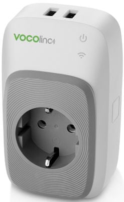 Chytrá zásuvka Vocolinc Smart adapter PM5, Wi-Fi, monitorovanie spotreby elektriny, časovač, časový spínač elektriny