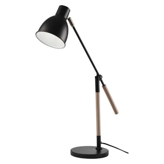 EMOS Stolná lampa WINSTON na žiarovku E27, čierna