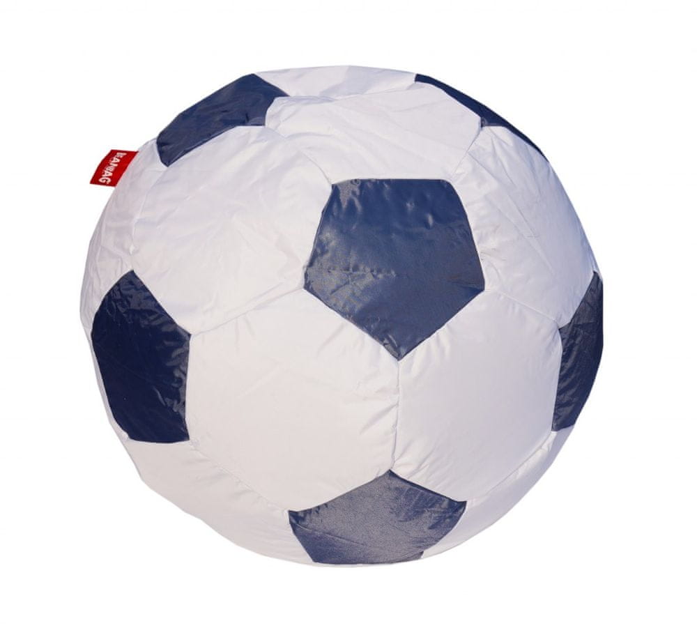 Beanbag Sedací vak futbalová lopta 90 cm - gray