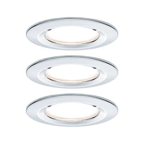Paulmann Paulmann Vstavané svietidlo LED Nova kruhové 3x6,5W chróm nevýklopnou 934.63 P 93463 93463
