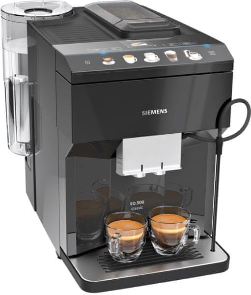 Kávovar Siemens TP503R09 mliečne nápoje