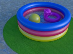 Umelá tráva pod bazén Sporting s nopmi KRUH (vhodný ako bazénová podložka) – na von aj na doma 150x150 (priemer) kruh