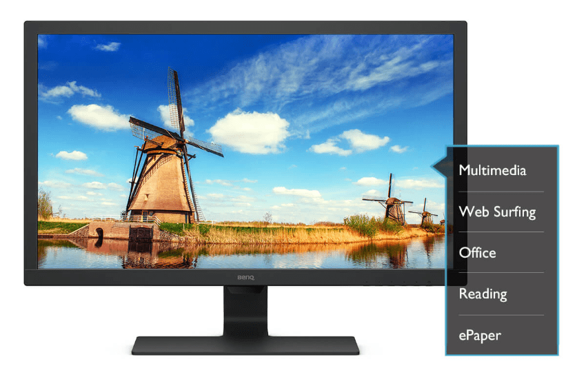 monitor BenQ GL2480 (9H.LHXLB.QBE) low blue light redukcie modrého svetla ebook režim