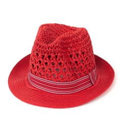 Stylomat Mäkký Trilby klobúk červený