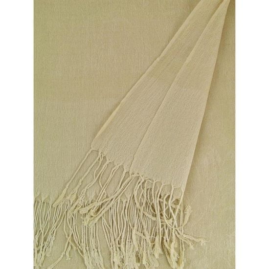 Art of Polo Dámsky béžový šál so strapcami