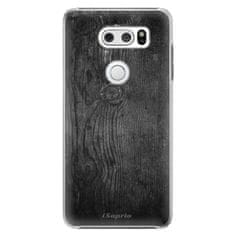 iSaprio Plastový kryt - Black Wood 13 pre LG V30
