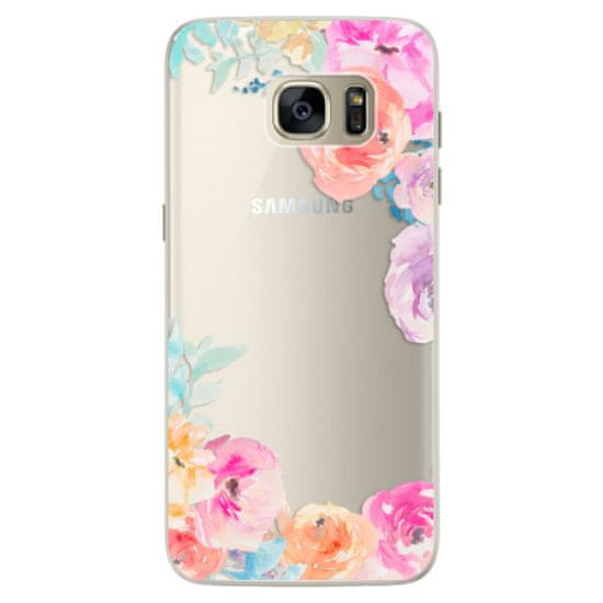 iSaprio Silikónové puzdro - Flower Brush pre Samsung Galaxy S7