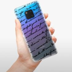 iSaprio Silikónové puzdro - Handwriting 01 - black pre Huawei Mate 20 Pro