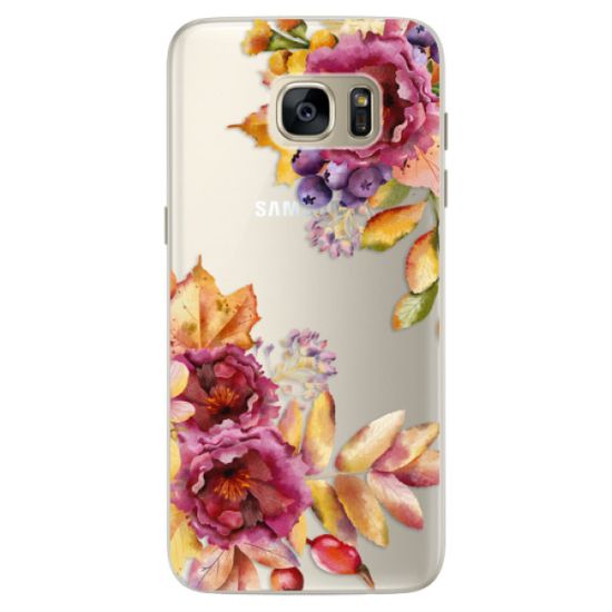 iSaprio Silikónové puzdro - Fall Flowers pre Samsung Galaxy S7 Edge