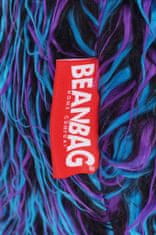 Beanbag Sedací vak Shaggy Multicolor blue-black-purple