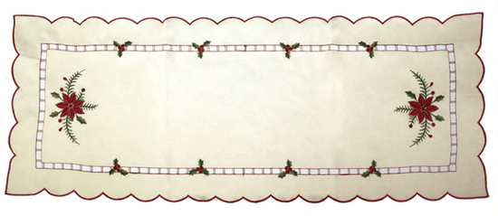 DUE ESSE Vianočný stredový obrus 86 x 31 cm