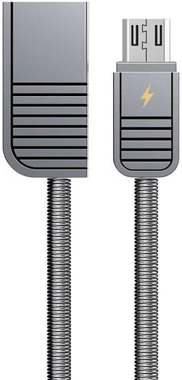 REMAX RC-088m Linyo dátový kábel micro USB, dĺžka 1 m, strieborná farba, AA-7088
