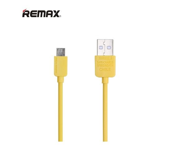 REMAX Dátový kábel s micro USB konektorom, dĺžka 1 m - žltý, AA-1110