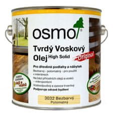 OSMO Tvrdý voskový olej, Bezfarebný hodvábny polomat, 0,75 l