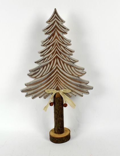 DUE ESSE Vianočná dekorácia drevený stromček 47 cm