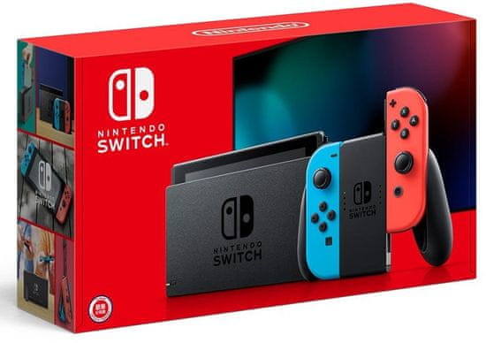 Nintendo Switch, červená / modrá (NSH006)