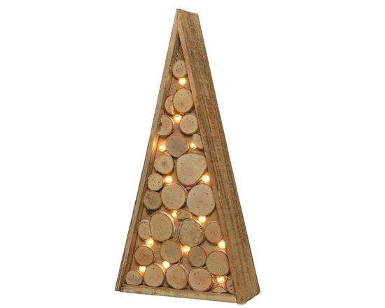 Kaemingk LED svetelná dekorácia "Stromček", borovicové drevo