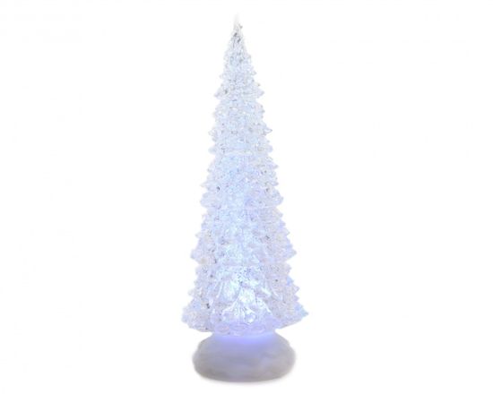 Kaemingk Svetelná dekorácia - LED akrylový stromček, 12 x 32 cm, 4 x AAA batérie