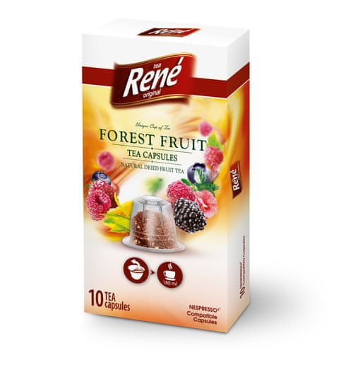 René Fruit lesné ovocie, čajové kapsuly Nespresso 10 ks