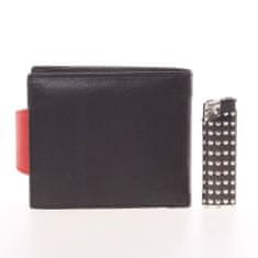 Delami Pánska kožená peňaženka Delami Ryan, čierno červená