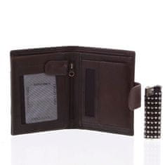 Diviley Pánska moderná peňaženka STEPHANE, hnedá matná