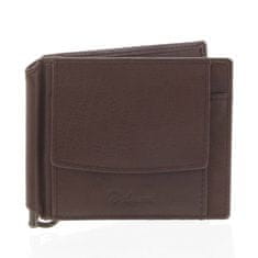 Delami Menšia pánska kožená peňaženka Delami, hnedá