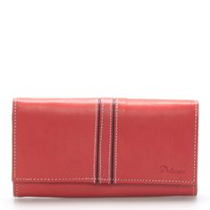 Delami Dámska kožená peňaženka Delami Carla, červená