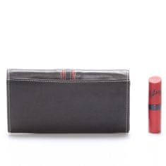 Delami Dámska kožená peňaženka Delami Carla, čierno červená