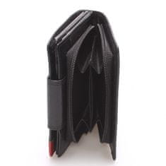 Bellugio Dámska kožená peňaženka Camillo čierna/červená