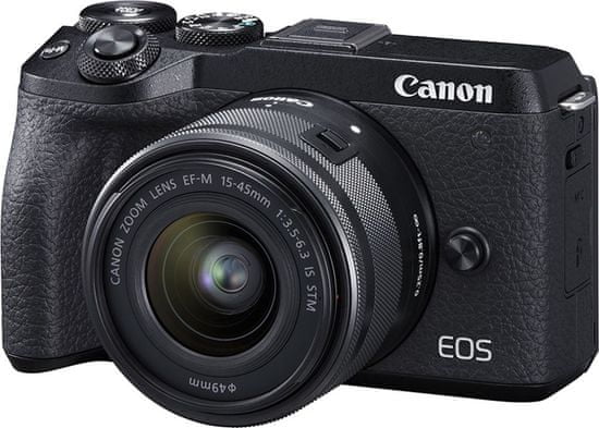 Canon EOS M6 Mark II + EF-M 15-45 IS STM + EVF hľadáčik (3611C012) - použité